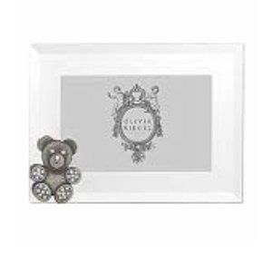 New In Box Olivia Riegel Silver Teddybear frame 4X6